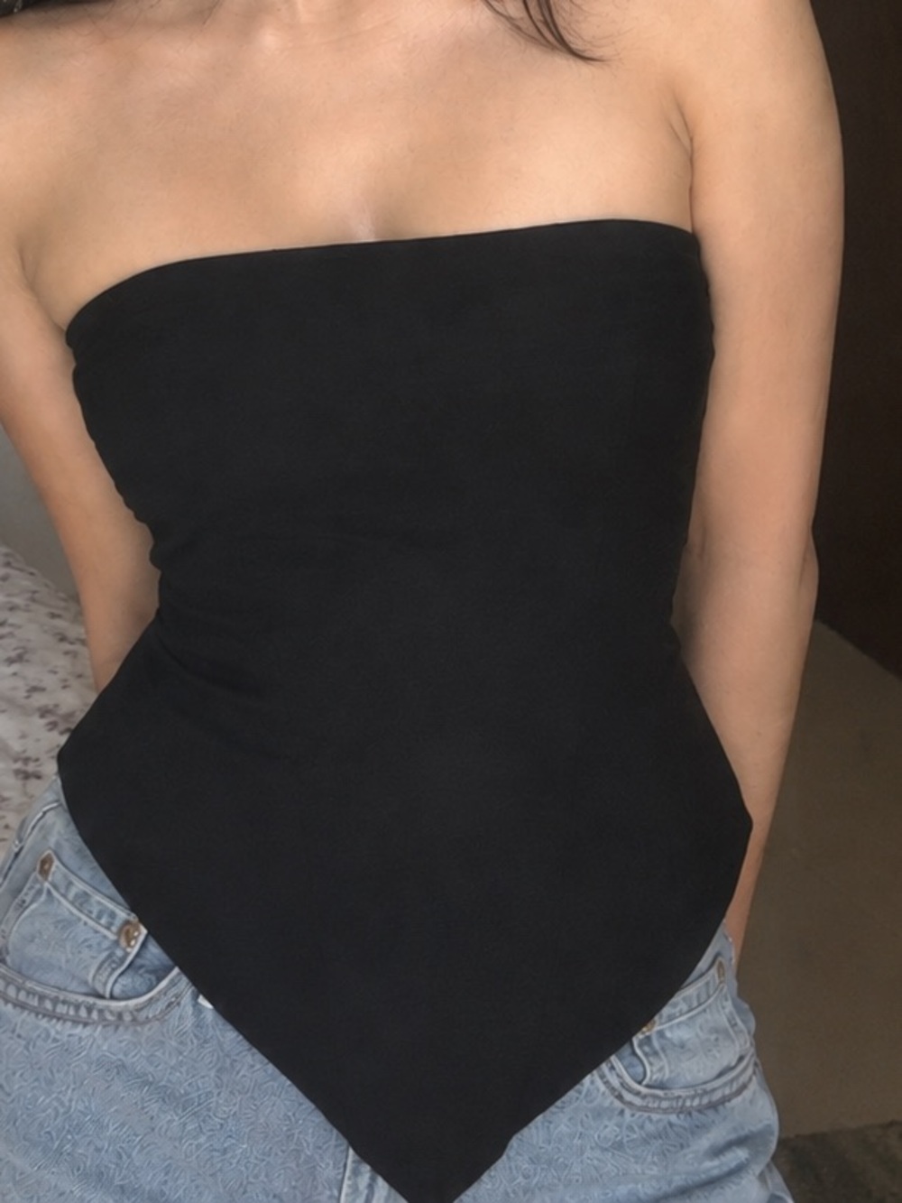 Black Women's Bandana-Style top